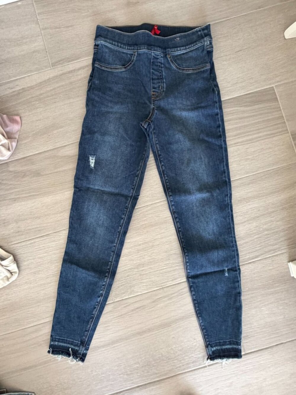 SPANX Medium Wash Ankle Skinny Jeans Size Small